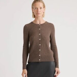 New w/tags brown cashmere cardigan size small
